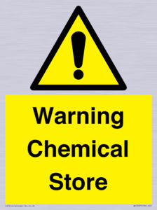 Warning Chemical Store